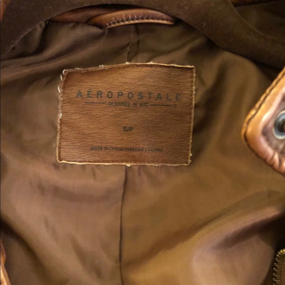 Woman’s faux leather jacket
